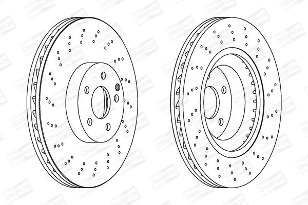 Диск тормозной (передний) CHAMPION