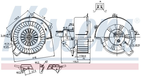 Компресор салону, Nissens 87083