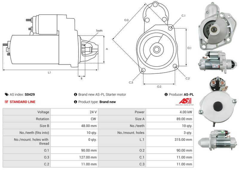 AS-PL S0429 Starter
