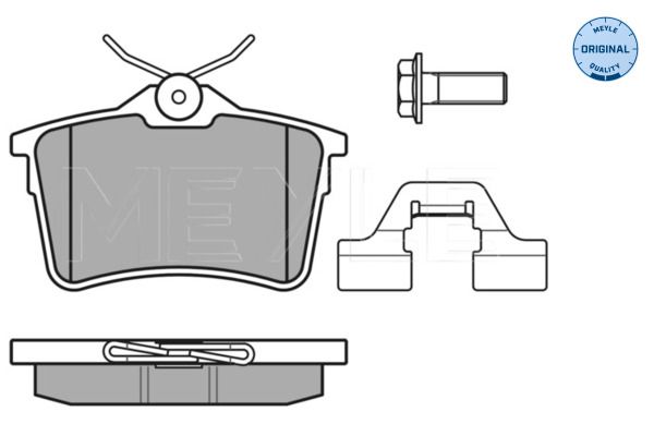 MEYLE 025 247 6516/W Brake Pad Set, disc brake