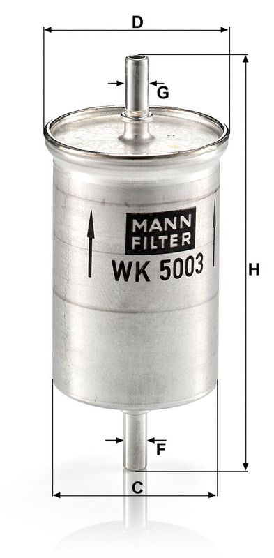 Kütusefilter, MANN-FILTER WK 5003