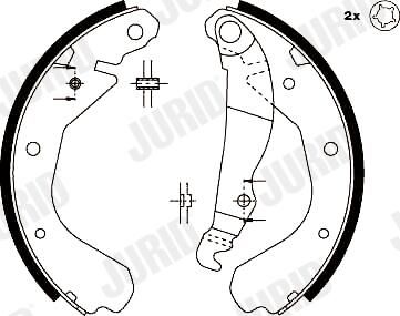 Juego de zapatas de frenos