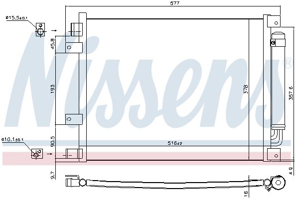 NISSENS 940601 Condenser, air conditioning