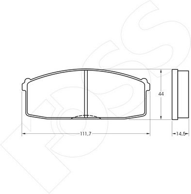 1-GNC R-237 - Brake Pad Set, disc brake