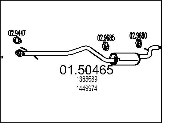 Проміжний глушник, Mts 01.50465