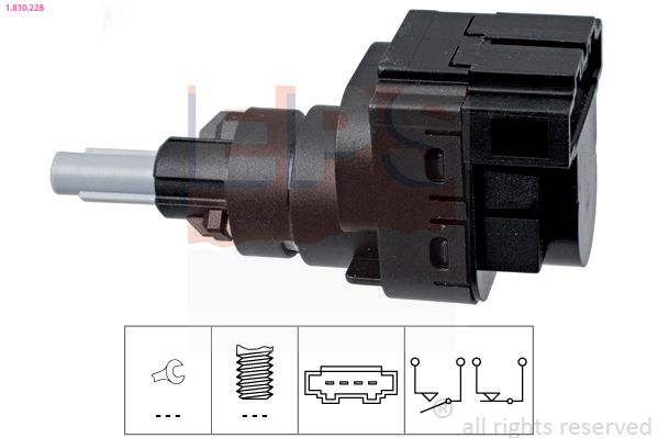 Перемикач стоп-сигналу, механічн., AUDI A3 03-/SKODA FABIA/OCTAVIA/VW CADDY III/GOLF V, Eps 1810228