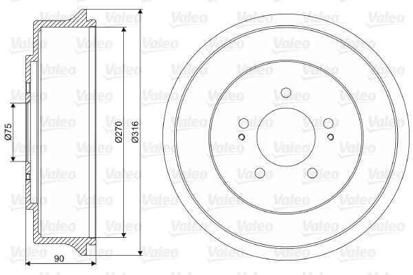 VALEO Remtrommel 237047