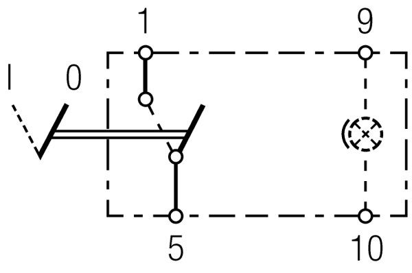 přepínač kolébkový 24V 8A 6EH004570-011