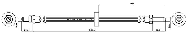 MOTAQUIP fékcső VBH236