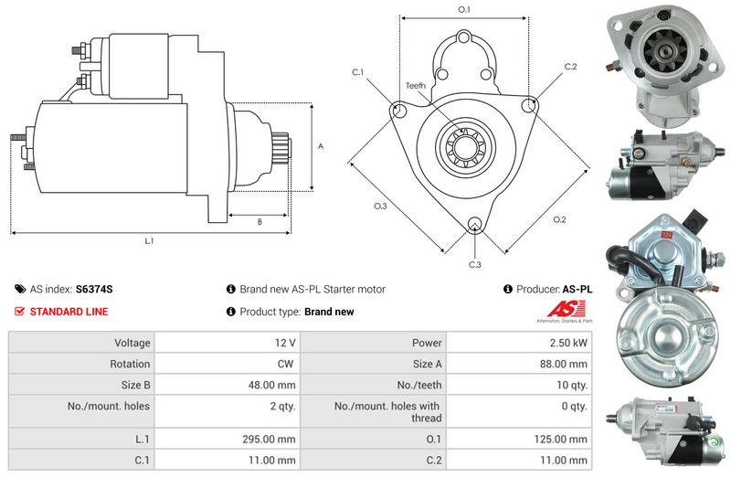 AS-PL S6374S Starter