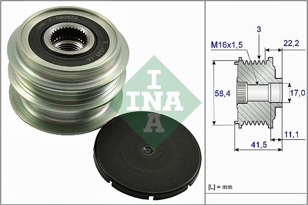 Schaeffler INA generátor szabadonfutó 535 0269 10