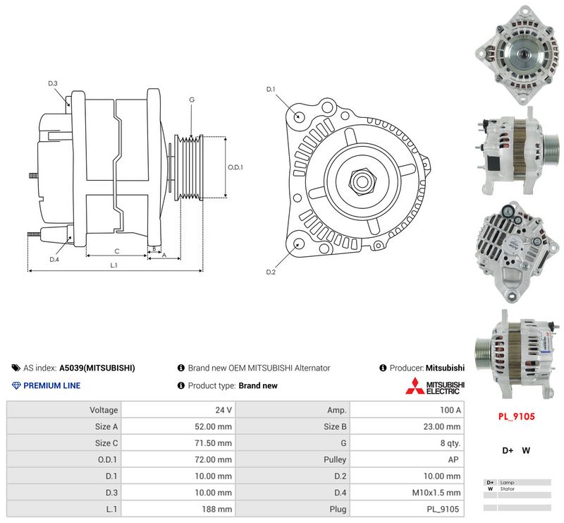 Prekės atitinka OEM kodą: A4TR5191ZT