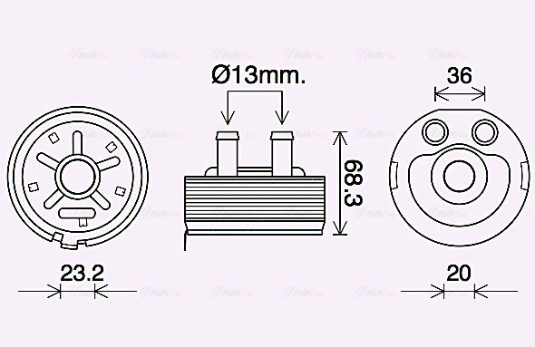 Оливний радіатор AVA QUALITY COOLING DN3443