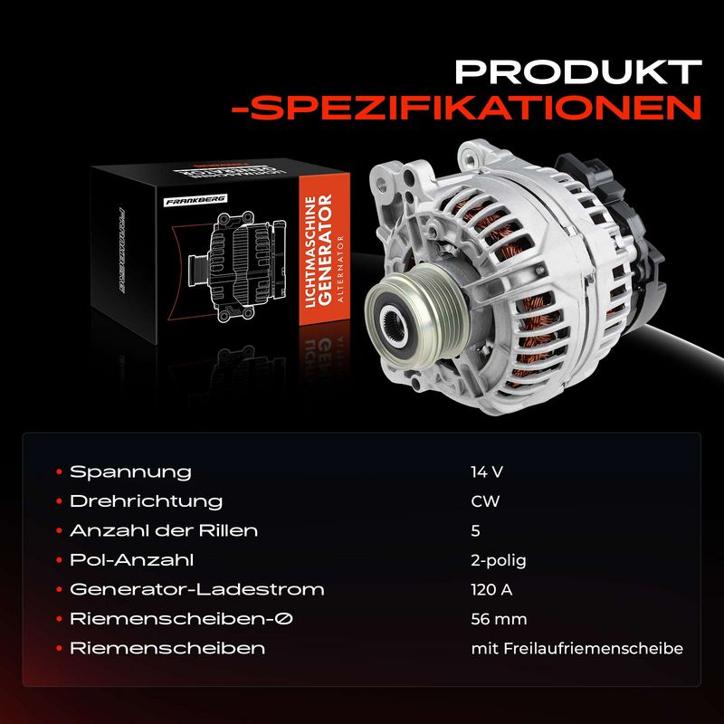 Frankberg 5481FB0001712 Alternator