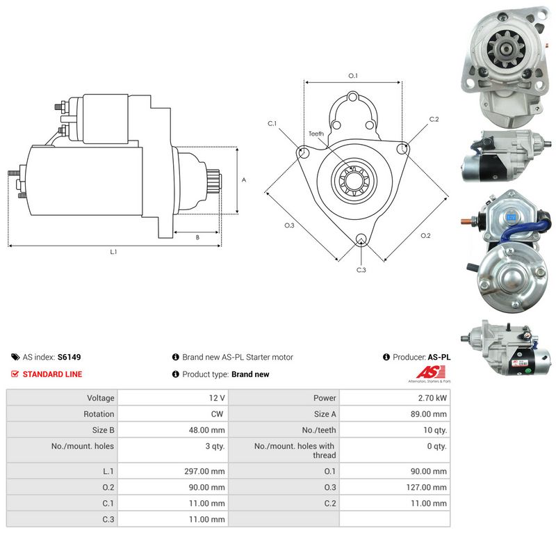 Starter, AS-PL S6149
