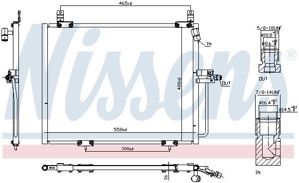 NISSENS 94176 Condenser, air conditioning