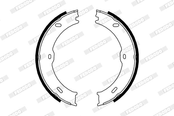 Комплект гальмівних колодок, стоянкове гальмо, Ferodo FSB4001