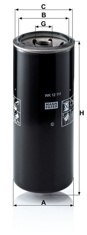 Kütusefilter, MANN-FILTER WK 12 111