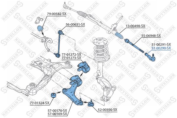 STELLOX 51-00290-SX Tie Rod End