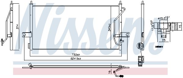NISSENS 940839 Condenser, air conditioning