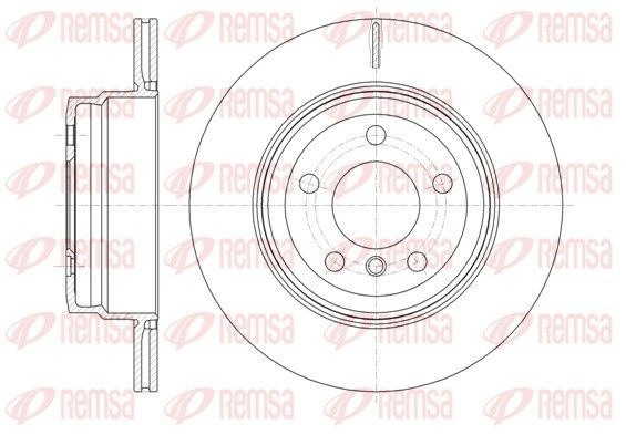 REMSA тормозной диск задний BMW X5 E70 X6 E71