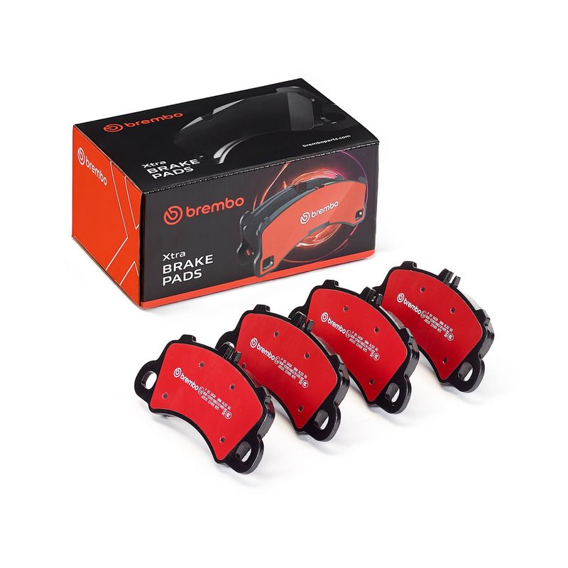 комплект спирачно феродо, дискови спирачки BREMBO
