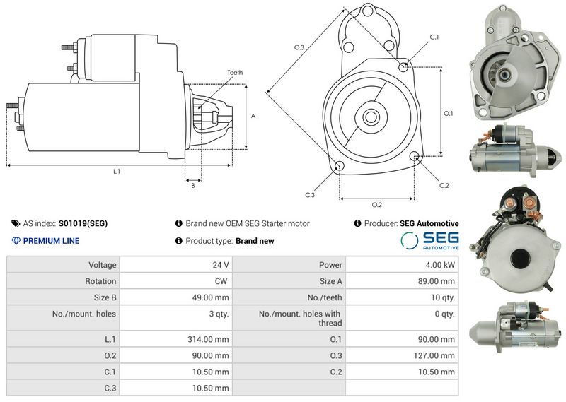 AS-PL S01019(SEG) Starter
