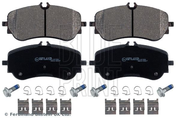 Комплект гальмівних накладок, дискове гальмо, Blue Print ADV184264