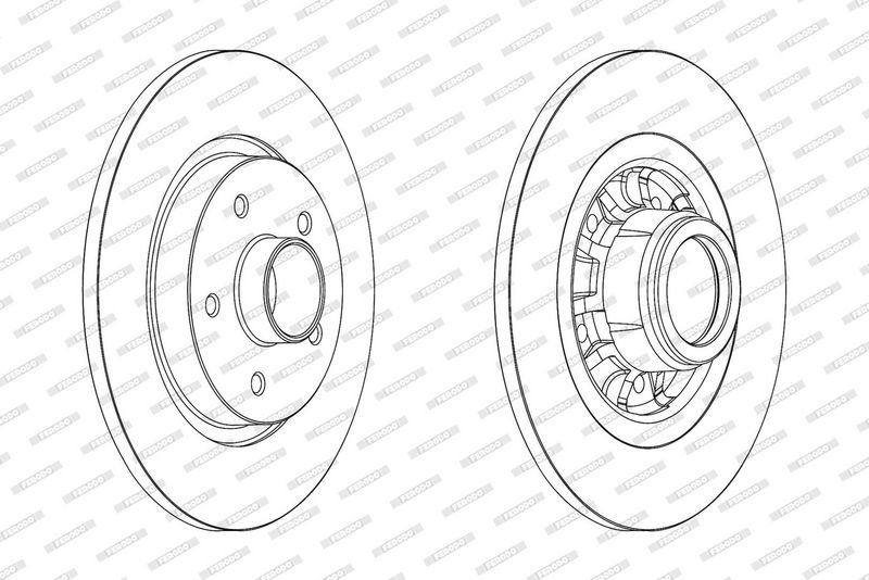 FERODO Disque de frein DDF1734-1