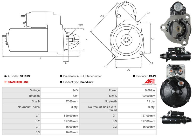 AS-PL S1169S Starter