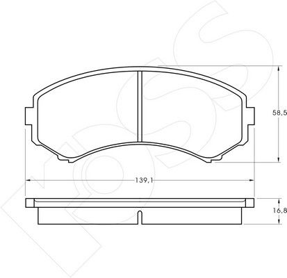 1-GNC R-577 - Brake Pad Set, disc brake