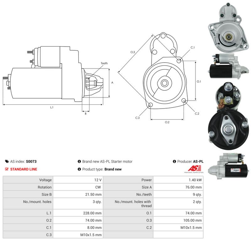 Starter, AS-PL S0073