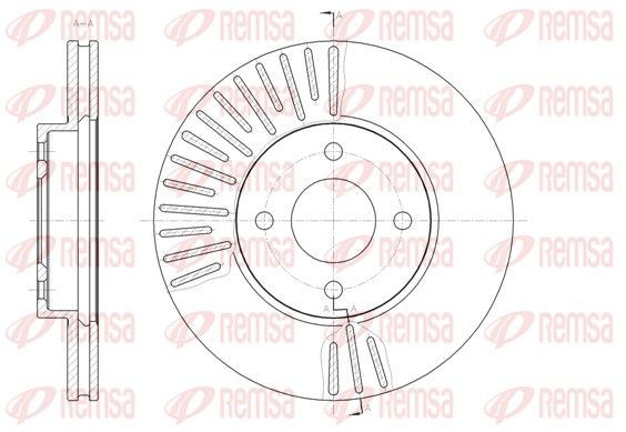 REMSA NISSAN Диск гальмівний передній Micra 11-