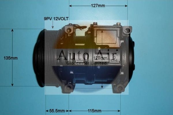 Auto Air Gloucester 14-0172R Compressor, air conditioning