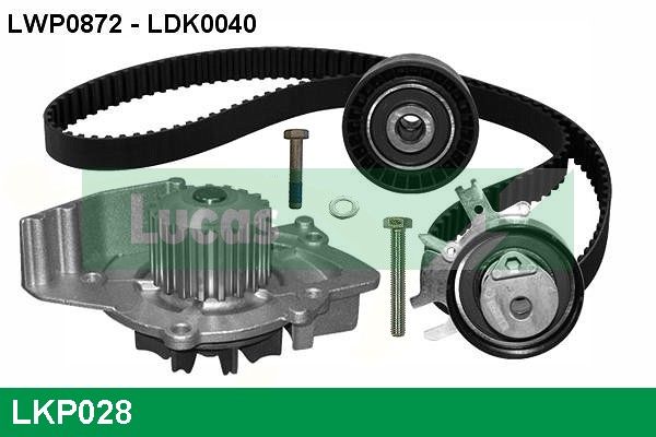 LUCAS Vízpumpa + fogasszíj készlet LKP028