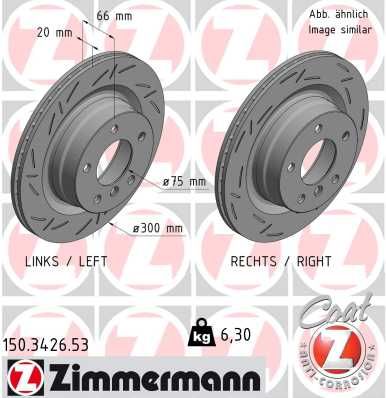 Гальмівний диск, Zimmermann 150.3426.53