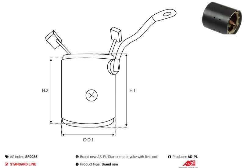AS-PL SF0035 Field Winding, starter