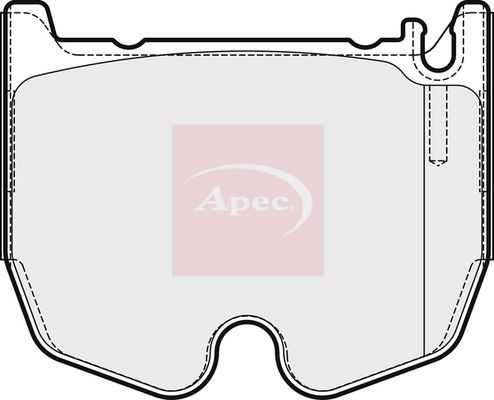 APEC Brake Pad Set, disc brake PAD2181