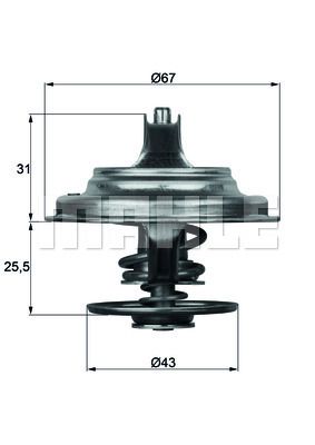 WILMINK GROUP termosztát, hűtőfolyadék WG1104807