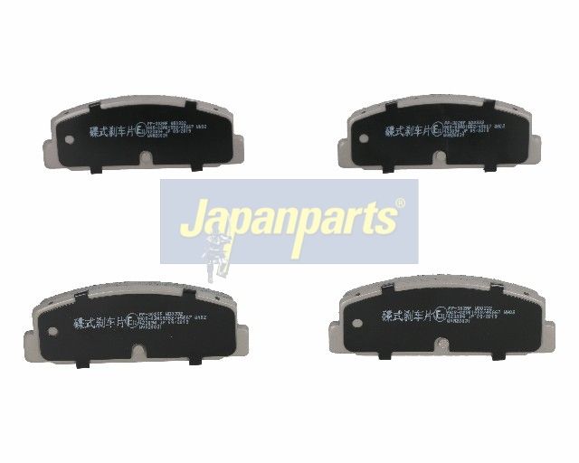 JAPANPARTS Stabdžių trinkelių rinkinys, diskinis stabdys