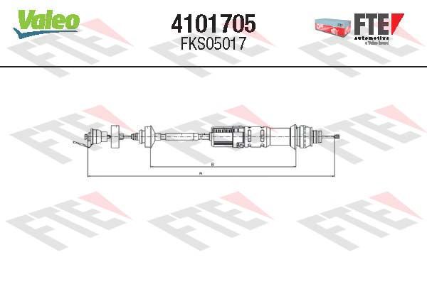 Тросовий привод, привод зчеплення, Fte 4101705