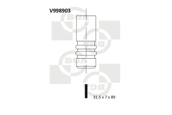 Випускний клапан, Bg Automotive V998903