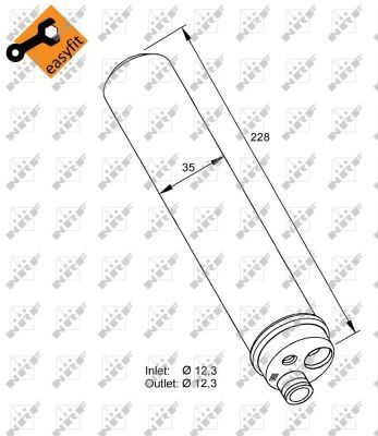 NRF 33297 Dryer, air conditioning