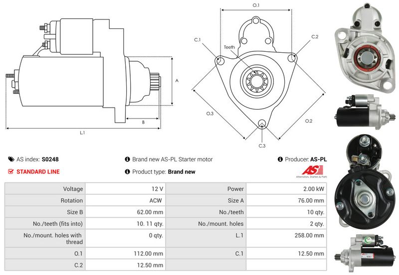 AS-PL S0248 Starteris