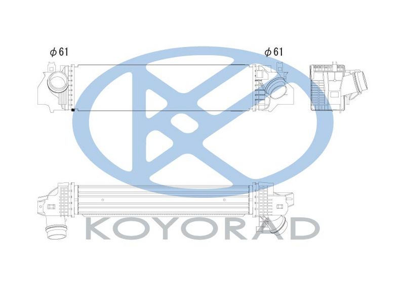 Intercooler, compresor KOYORAD IA420188
