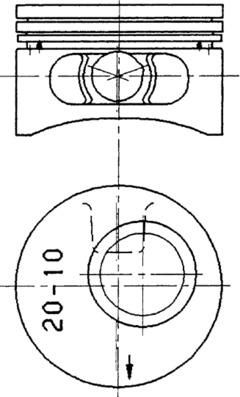 KOLBENSCHMIDT dugattyú 90245620