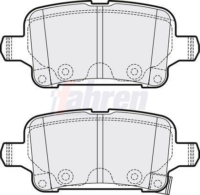 Fahren Brake Pad Set, disc brake FBP3767