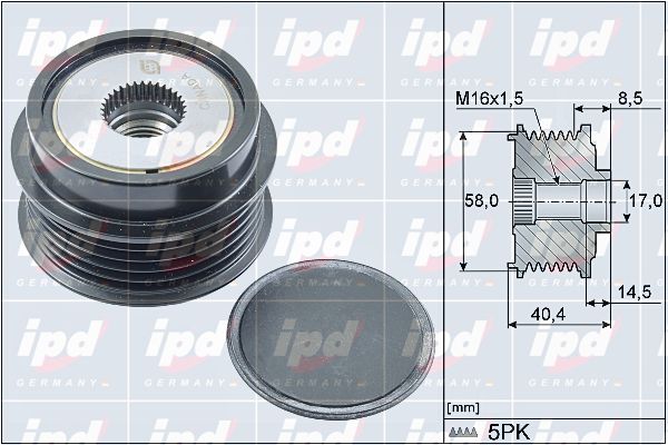 IPD generátor szabadonfutó 15-4157
