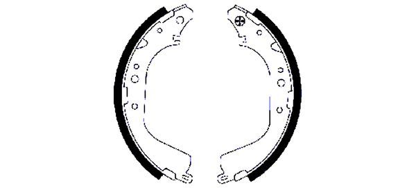 HELLA PAGID 8DB 355 002-131 Brake Shoe Set