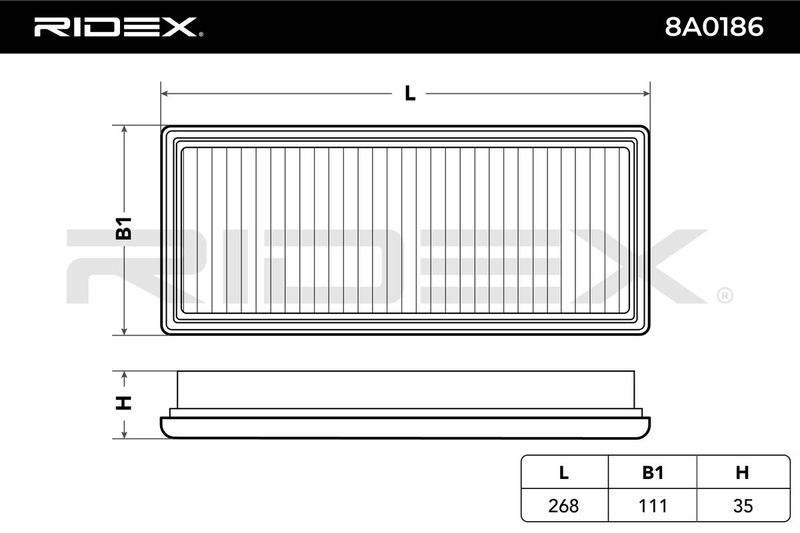 въздушен филтър RIDEX
